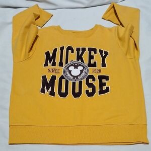 Disney Mickey Mouse Yellow Sweatshirt
